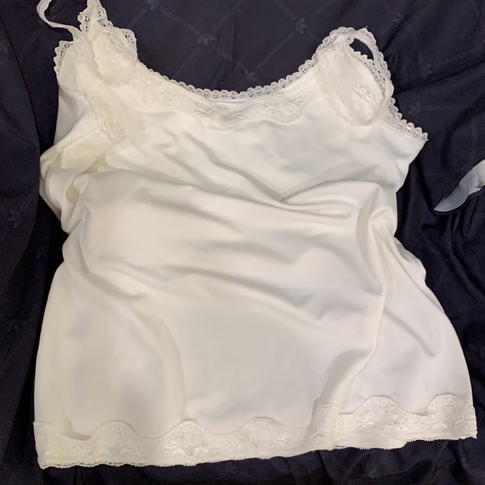 J. G. Hook Lace Trim Cami Size M